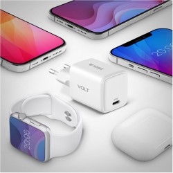 Ładowarka sieciowa USB C 45W 3A Power delivery 3.0 QC3.0 Bia… | PartsPC.pl