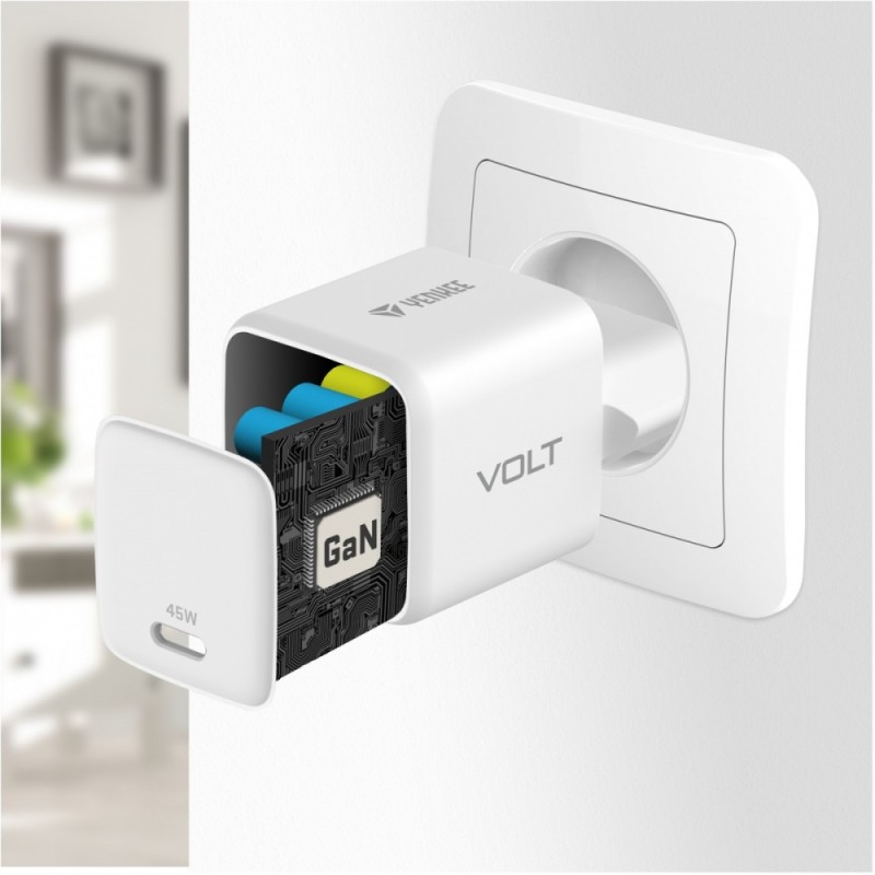 Ładowarka sieciowa USB C 45W 3A Power delivery 3.0 QC3.0 Bia… | PartsPC.pl