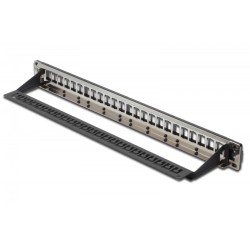 Panel krosowy (patch panel) modularny 19" 24 porty pod moduł… | PartsPC.pl
