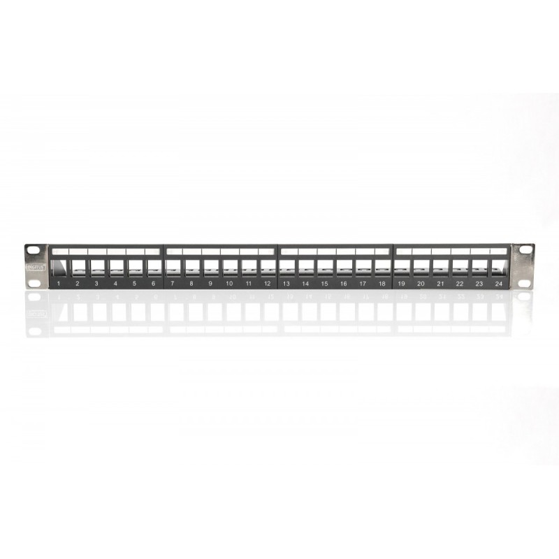 Panel krosowy (patch panel) modularny 19" 24 porty pod moduł… | PartsPC.pl