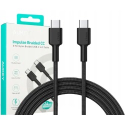 CB-CD45 nylonowy kabel USB C - USB C | 0,9m | 3A | 60W PD | … | PartsPC.pl