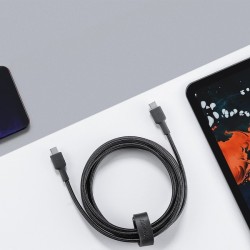 CB-CD45 nylonowy kabel USB C - USB C | 0,9m | 3A | 60W PD | … | PartsPC.pl