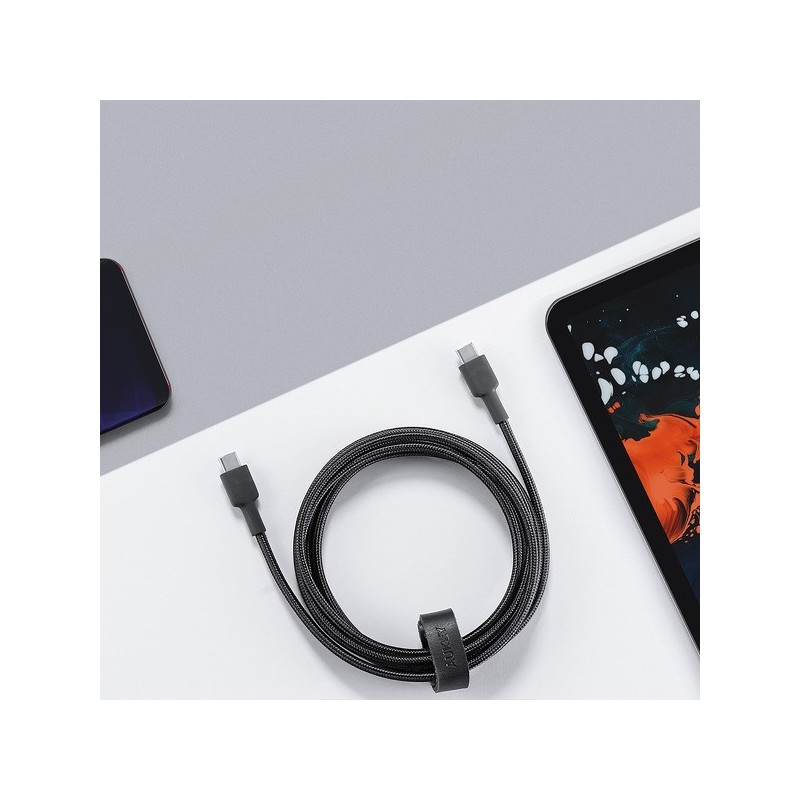 CB-CD45 nylonowy kabel USB C - USB C | 0,9m | 3A | 60W PD | … | PartsPC.pl