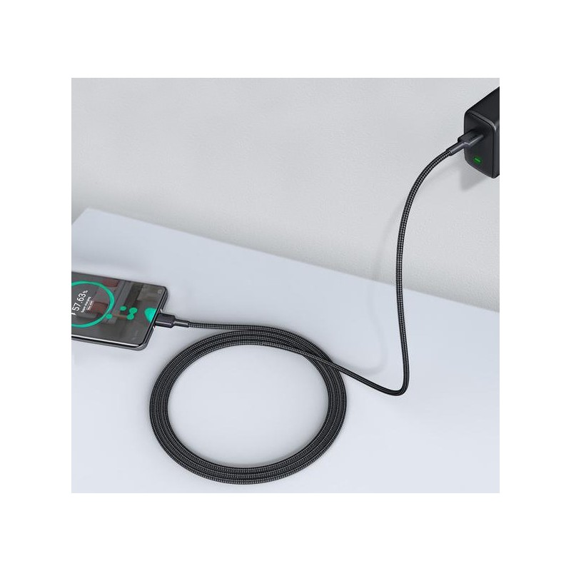 CB-CD45 nylonowy kabel USB C - USB C | 0,9m | 3A | 60W PD | … | PartsPC.pl