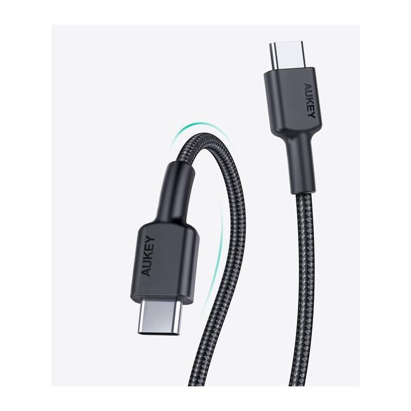 CB-CD45 nylonowy kabel USB C - USB C | 0,9m | 3A | 60W PD | … | PartsPC.pl