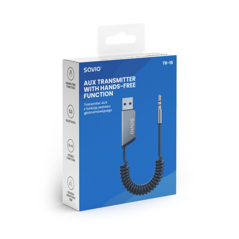 Transmiter Adapter AUX z bluetooth 5.3, funkcja zestawu głoś… | PartsPC.pl
