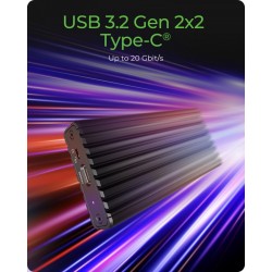 Obudowa IB-1917M-C32a NVMe USB 3.2 Gen 2x2,  20 Gbit/s | PartsPC.pl