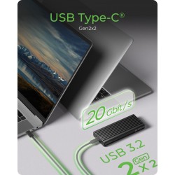Obudowa IB-1917M-C32a NVMe USB 3.2 Gen 2x2,  20 Gbit/s | PartsPC.pl