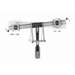 Uchwyt ścienny na 2 monitory 17-32 cali 8kg | PartsPC.pl