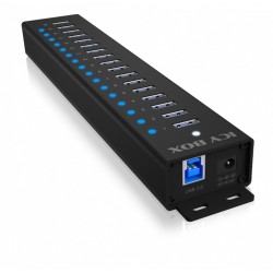 Hub IB-HUB1717 16+1 port USB HUB, 16x USB + 1x USB do ładowa… | PartsPC.pl
