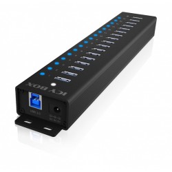 Hub IB-HUB1717 16+1 port USB HUB, 16x USB + 1x USB do ładowa… | PartsPC.pl