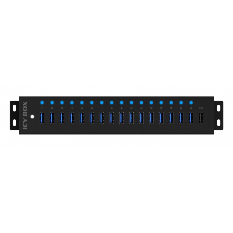 Hub IB-HUB1717 16+1 port USB HUB, 16x USB + 1x USB do ładowa… | PartsPC.pl
