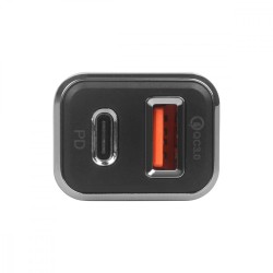 Ładowarka samochodowa uniwersalna USB A+C QC | PartsPC.pl