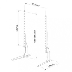 Stojak/nogi do TV 23-75 cali 40kg SD-20 Vesa max 800x400 | PartsPC.pl