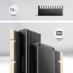 PCEM2-XS Adapter wewnętrzny PCIe x16, M.2 NVMe, chłodnica | PartsPC.pl