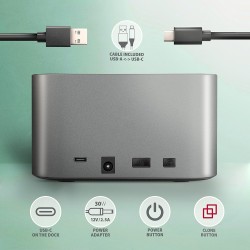 ADSA-DC Stacja dokująca USB 3.2 Gen 1 - 2x SATA 6G 2.5"/3.5"… | PartsPC.pl