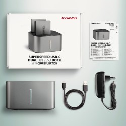 ADSA-DC Stacja dokująca USB 3.2 Gen 1 - 2x SATA 6G 2.5"/3.5"… | PartsPC.pl