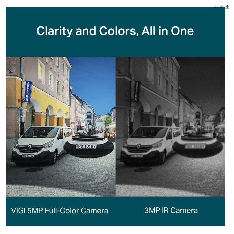 Kamera sieciowa VIGI C250(2.8mm) 5MP Full-Color Dome | PartsPC.pl