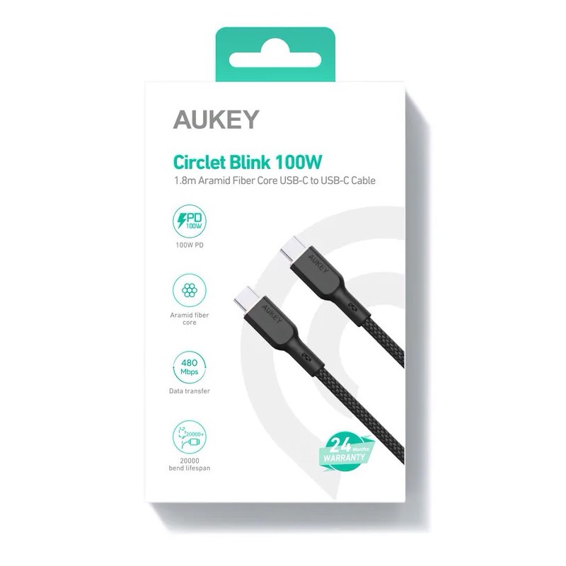 CB-KCC102 kevlarowy kabel USB C - USB C | 1.8m | 5A | 100W P… | PartsPC.pl