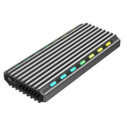 Obudowa dysku M.2 NVME Aluminiowa LED USB 3.1 | PartsPC.pl