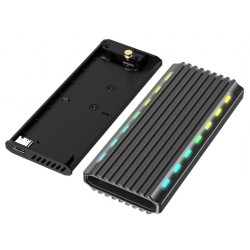 Obudowa dysku M.2 NVME Aluminiowa LED USB 3.1 | PartsPC.pl