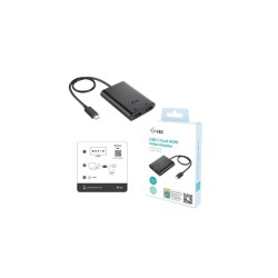 Adapter video USB-C Dual 4K/60Hz (single 8K/30Hz) HDMI | PartsPC.pl