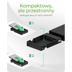 Obudowa IB-RD2253-C31 zew. Raid dla 2,5 SATA HDD na USB 3.2 … | PartsPC.pl