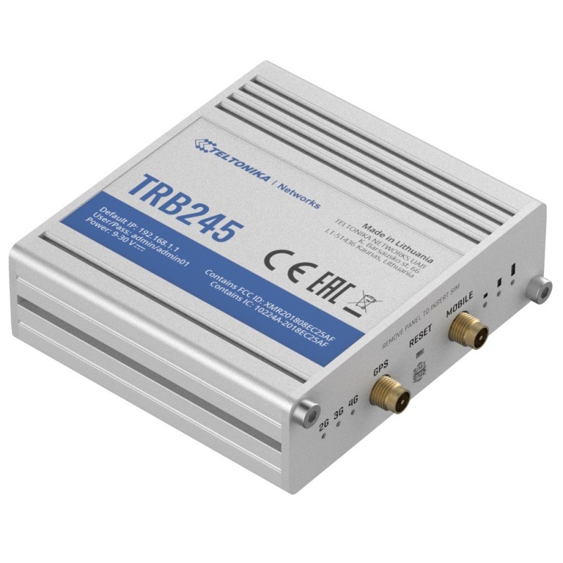 Bramka LTE TRB245 (Cat 4), 3G, 2G, RS232/RS485, Ethernet | PartsPC.pl