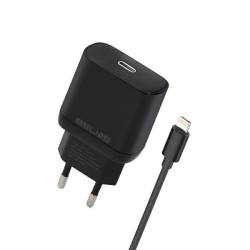 Ładowarka sieciowa 30W GaN USB-C + kabel lightning, czarna | PartsPC.pl