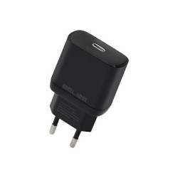 Ładowarka sieciowa 25W GaN USB-C PD 3.0 bez kabla, czarna | PartsPC.pl