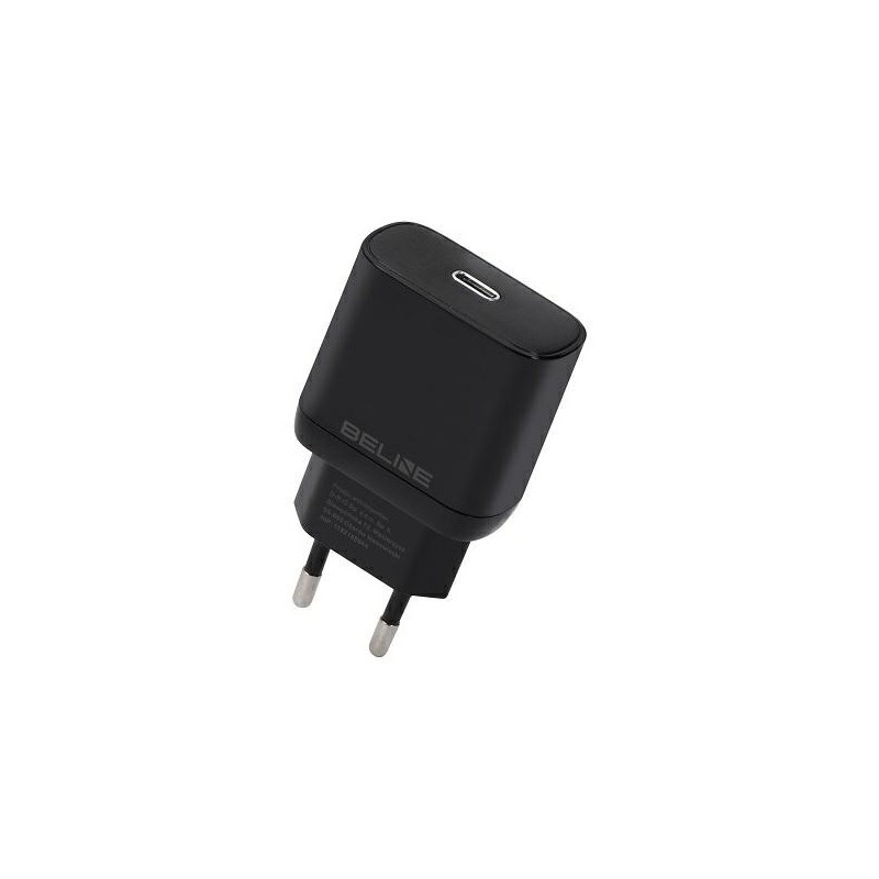 Ładowarka sieciowa 25W GaN USB-C PD 3.0 bez kabla, czarna | PartsPC.pl