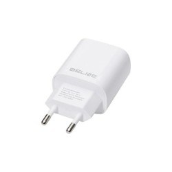 Ładowarka sieciowa 20W USB-C + USB-A biała | PartsPC.pl