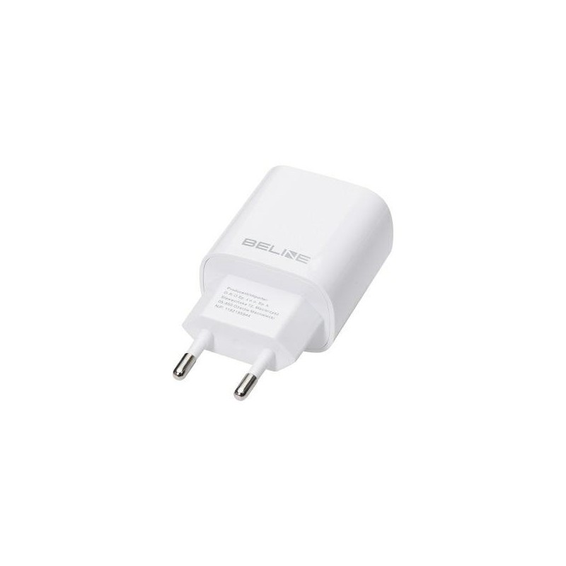 Ładowarka sieciowa 20W USB-C + USB-A biała | PartsPC.pl