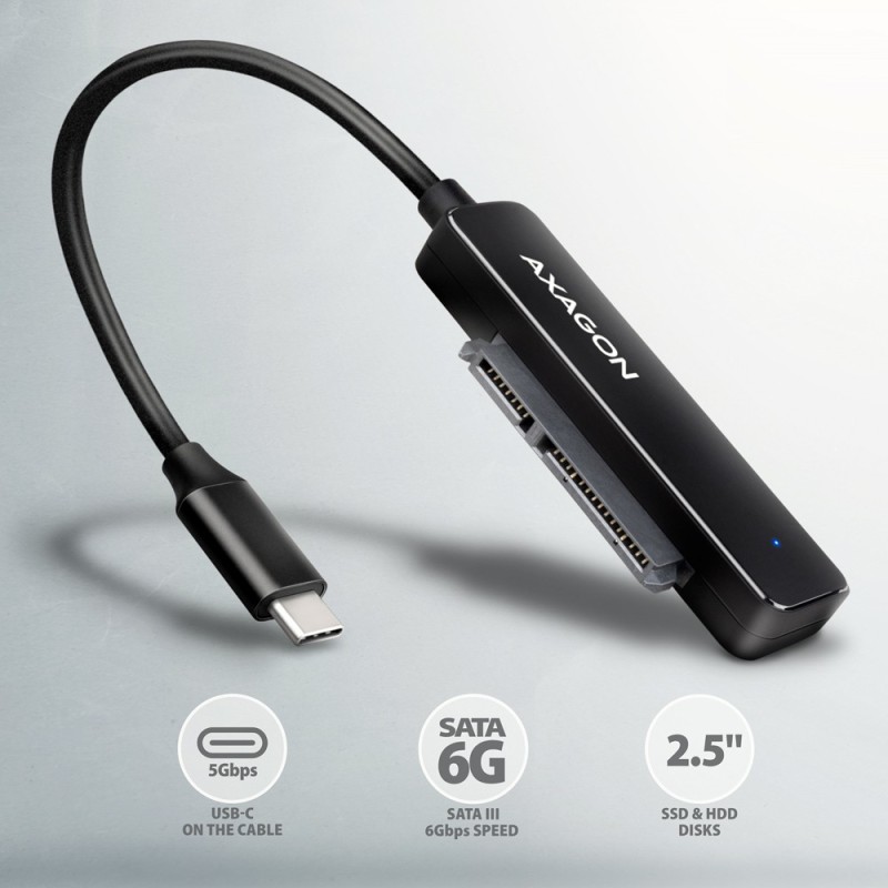 ADSA-FP2C Adapter USB-C 5Gbps SATA 6G 2.5" HDD/SSD FASTPort2 | PartsPC.pl