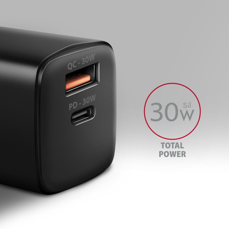 ACU-PQ30 Ładowarka sieciowa, PD & QC 30W, QC3.0,4.0/AFC/FCP/… | PartsPC.pl