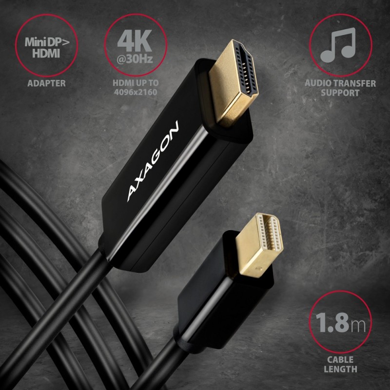 RVDM-HI14C2 Konwerter/kabel aktywny Mini DP > HDMI 1.4 kabel… | PartsPC.pl