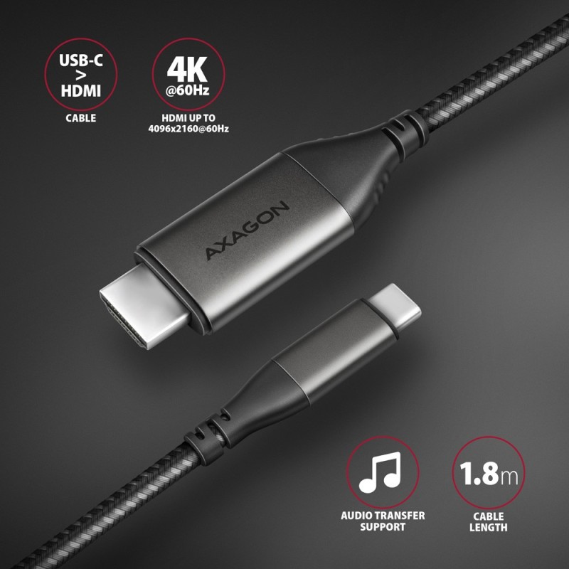 RVC-HI2MC Adapter aktywny USB-C -> HDMI 2.0 4K/60Hz Aluminum… | PartsPC.pl