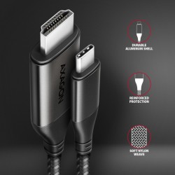 RVC-HI2MC Adapter aktywny USB-C -> HDMI 2.0 4K/60Hz Aluminum… | PartsPC.pl