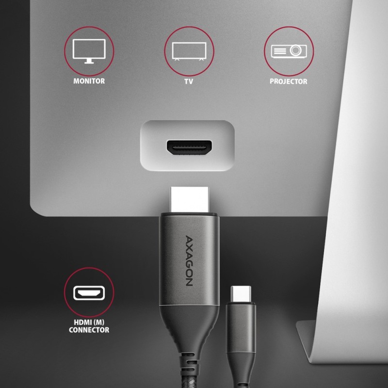 RVC-HI2MC Adapter aktywny USB-C -> HDMI 2.0 4K/60Hz Aluminum… | PartsPC.pl