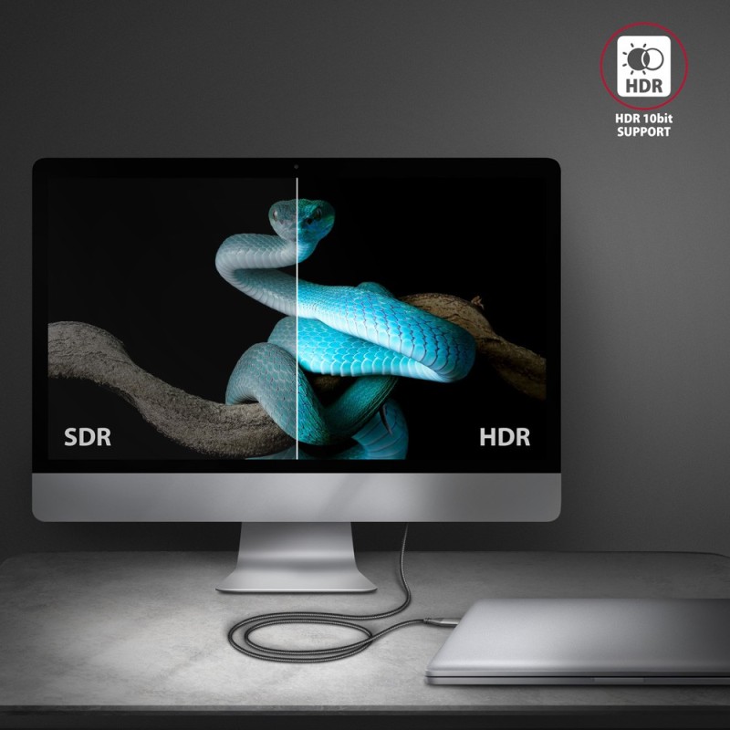 RVC-HI2MC Adapter aktywny USB-C -> HDMI 2.0 4K/60Hz Aluminum… | PartsPC.pl
