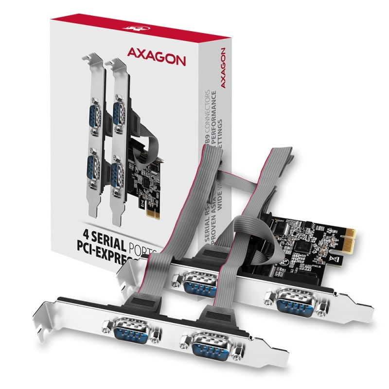PCEA-S4N Kontroler PCIe 4x port szeregowy RS232 250 kbps, w … | PartsPC.pl