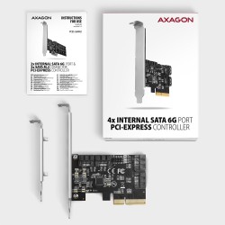 PCES-SA4X4 Kontroler PCIe 4x wewnętrzny port SATA 6G, ASM116… | PartsPC.pl