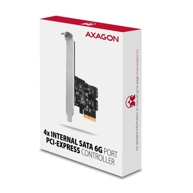 PCES-SA4X4 Kontroler PCIe 4x wewnętrzny port SATA 6G, ASM116… | PartsPC.pl