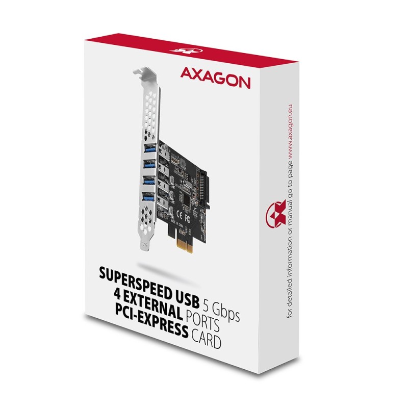 PCEU-43RS Kontroler PCIe 4x port USB 3.2 GEN 1, UASP, chipse… | PartsPC.pl