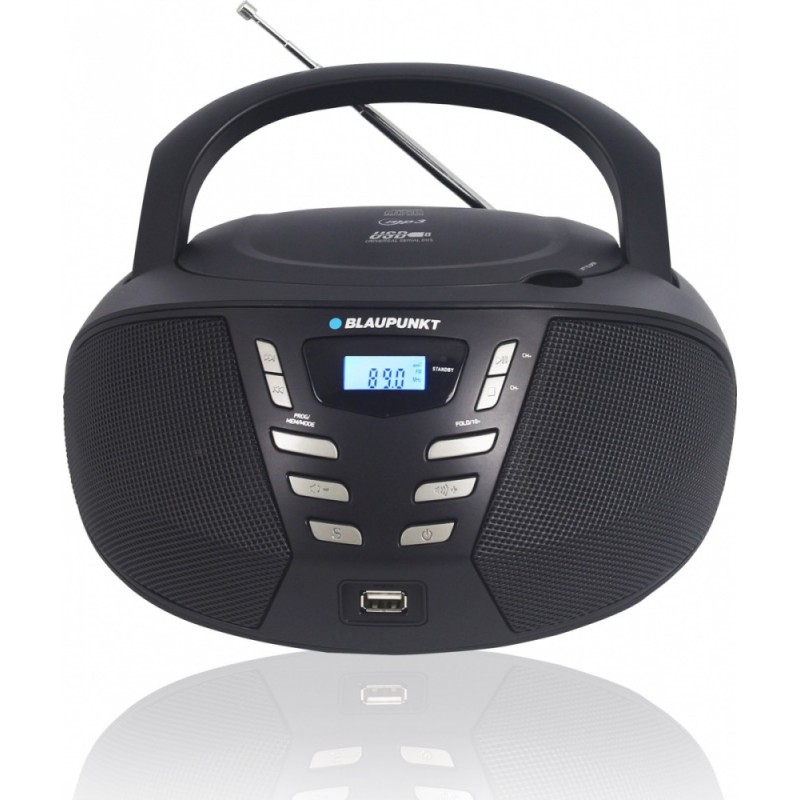 Boombox FM PLL CD/MP3/USB/AUX czarny | PartsPC.pl