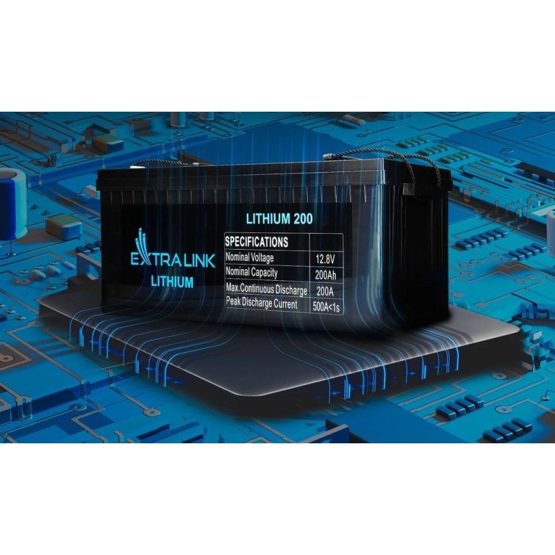 Akumulator LiFePO4 200AH 12.8V BMS EX.30479 | PartsPC.pl