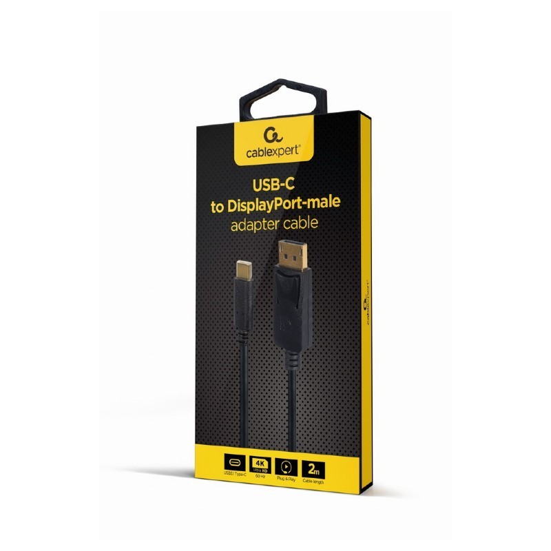 Kabel USB-C do DisplayPort 4K 60Hz 2m | PartsPC.pl