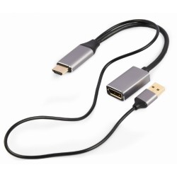 Adapter HDMI do DP 4K 60Hz USB-A powered | PartsPC.pl