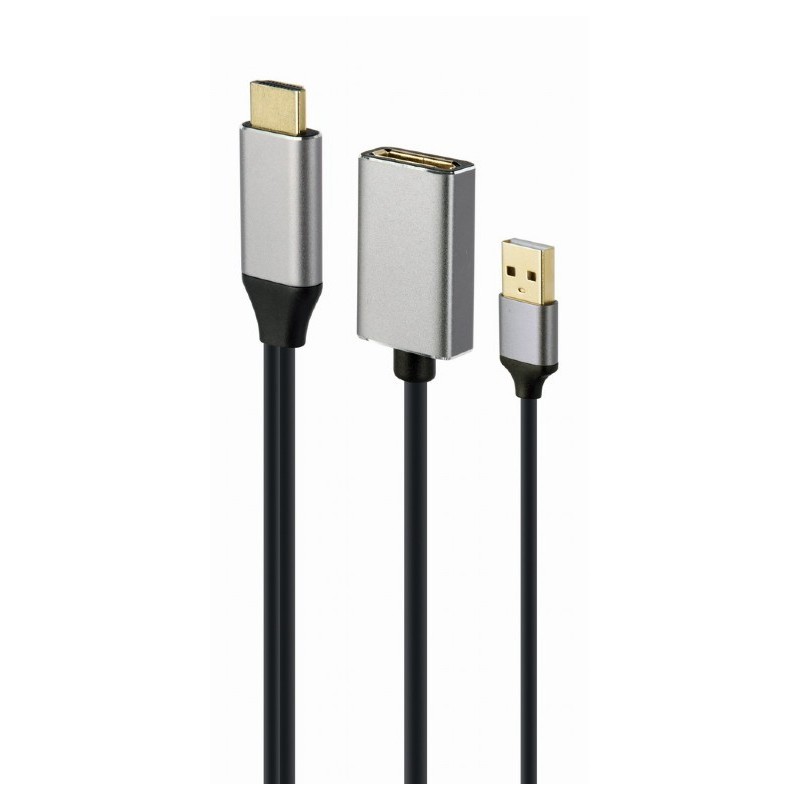Adapter HDMI do DP 4K 60Hz USB-A powered | PartsPC.pl