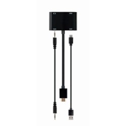 Adapter HDMI męski do HDMI żeński + VGA żeński z audio i dod… | PartsPC.pl
